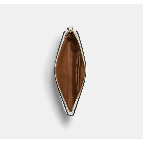 🟡 Coach Large Corner Zip Wristlet In Signature Canvas - Picture 2 of 4